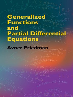 cover image of Generalized Functions and Partial Differential Equations